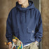Vintage deck smock hoodie, outdoor windproof pullover jacket with hood and pockets.